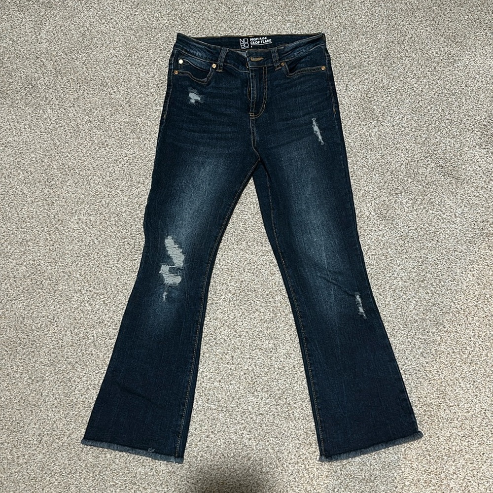 Cropped flare jeans